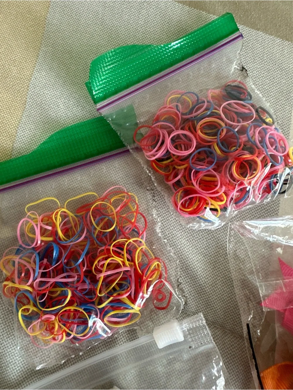 Lot 1 Colorful Satin Bow Headband Bow Hair Clips & Hair Ties - Assorted Sets